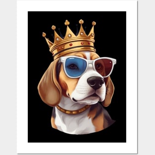 King Beagle Posters and Art